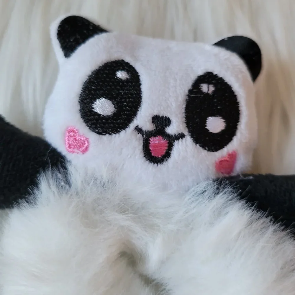 Set of 2 Plush Panda Scrunchies
